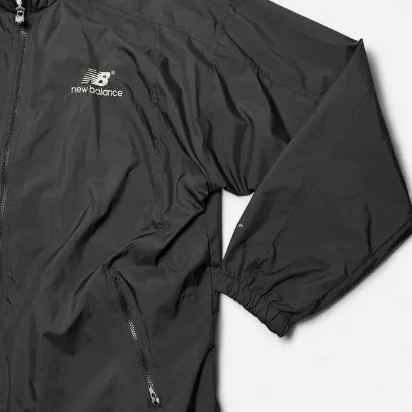 Vintage Y2K New Balance Black Full Zip Lightweight Windbreaker Jacket Men’s L - Picture 6 of 7